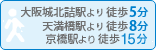 大阪城北詰駅より徒歩5分/天満橋駅より徒歩8分